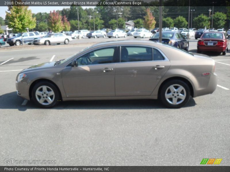 Amber Bronze Metallic / Cocoa/Cashmere Beige 2008 Chevrolet Malibu LS Sedan