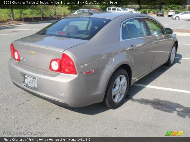 Amber Bronze Metallic / Cocoa/Cashmere Beige 2008 Chevrolet Malibu LS Sedan