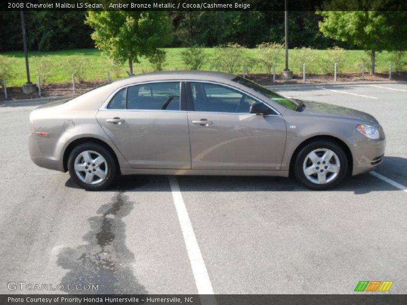 Amber Bronze Metallic / Cocoa/Cashmere Beige 2008 Chevrolet Malibu LS Sedan