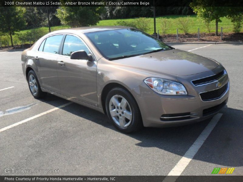 Amber Bronze Metallic / Cocoa/Cashmere Beige 2008 Chevrolet Malibu LS Sedan