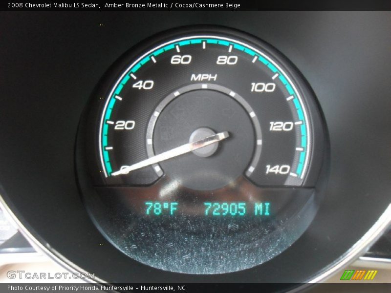 Amber Bronze Metallic / Cocoa/Cashmere Beige 2008 Chevrolet Malibu LS Sedan