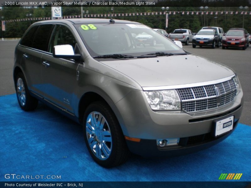 Vapor Silver Metallic / Charcoal Black/Medium Light Stone 2008 Lincoln MKX AWD