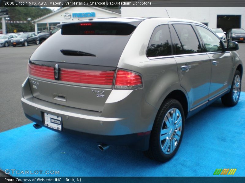 Vapor Silver Metallic / Charcoal Black/Medium Light Stone 2008 Lincoln MKX AWD