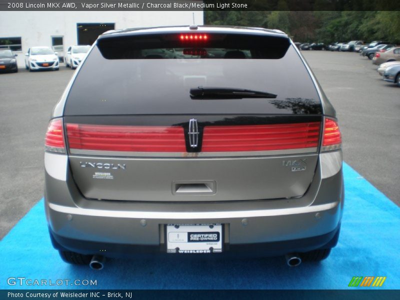 Vapor Silver Metallic / Charcoal Black/Medium Light Stone 2008 Lincoln MKX AWD