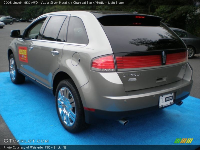 Vapor Silver Metallic / Charcoal Black/Medium Light Stone 2008 Lincoln MKX AWD