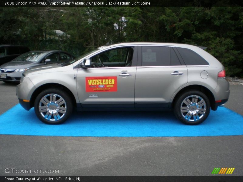 Vapor Silver Metallic / Charcoal Black/Medium Light Stone 2008 Lincoln MKX AWD