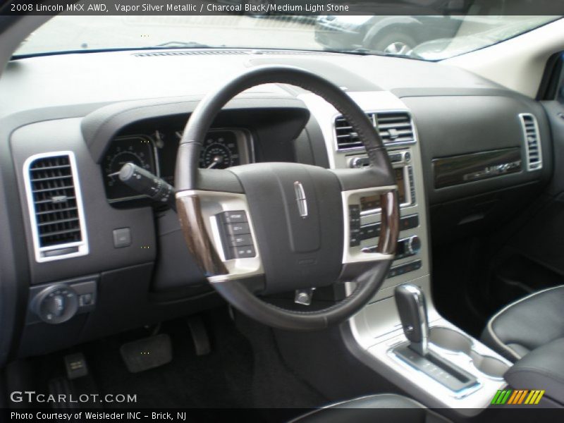 Vapor Silver Metallic / Charcoal Black/Medium Light Stone 2008 Lincoln MKX AWD