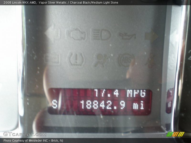 Vapor Silver Metallic / Charcoal Black/Medium Light Stone 2008 Lincoln MKX AWD