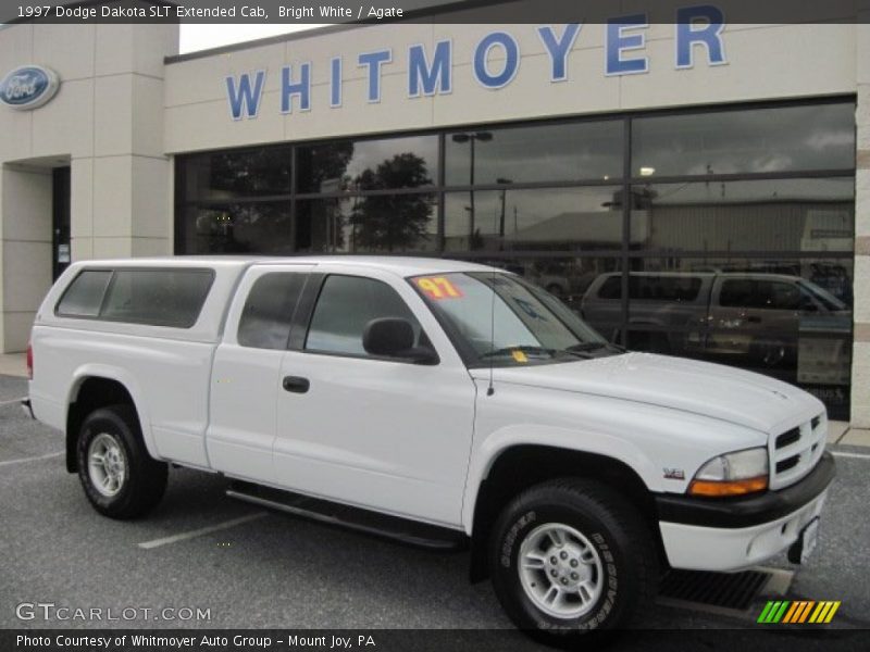 Bright White / Agate 1997 Dodge Dakota SLT Extended Cab