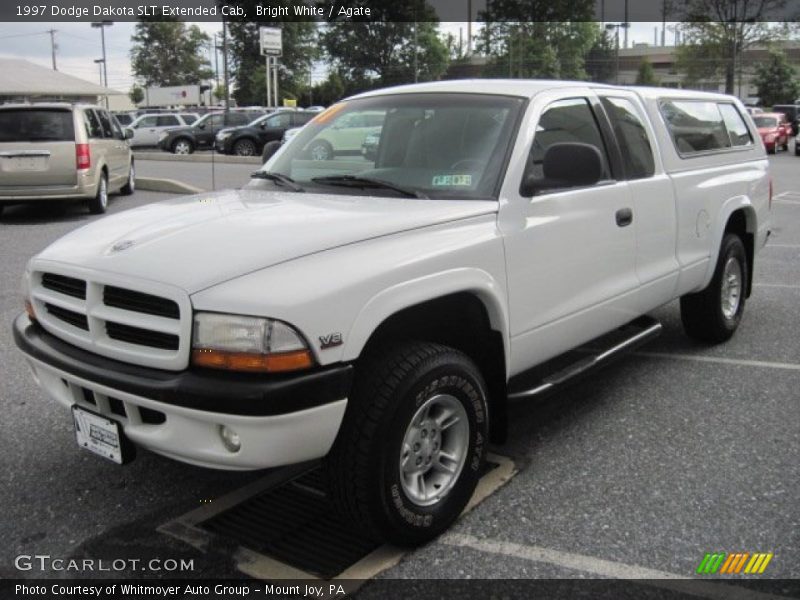 Bright White / Agate 1997 Dodge Dakota SLT Extended Cab