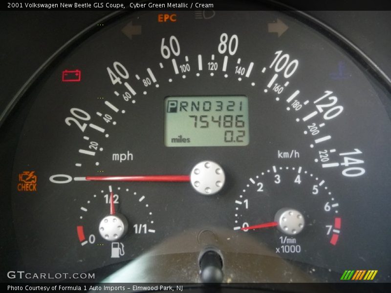  2001 New Beetle GLS Coupe GLS Coupe Gauges