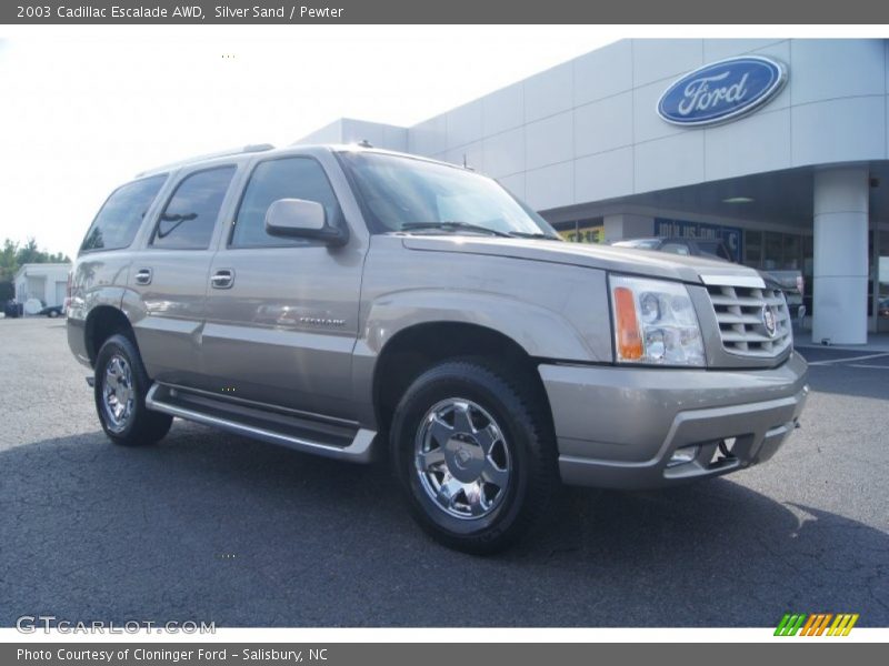 Silver Sand / Pewter 2003 Cadillac Escalade AWD