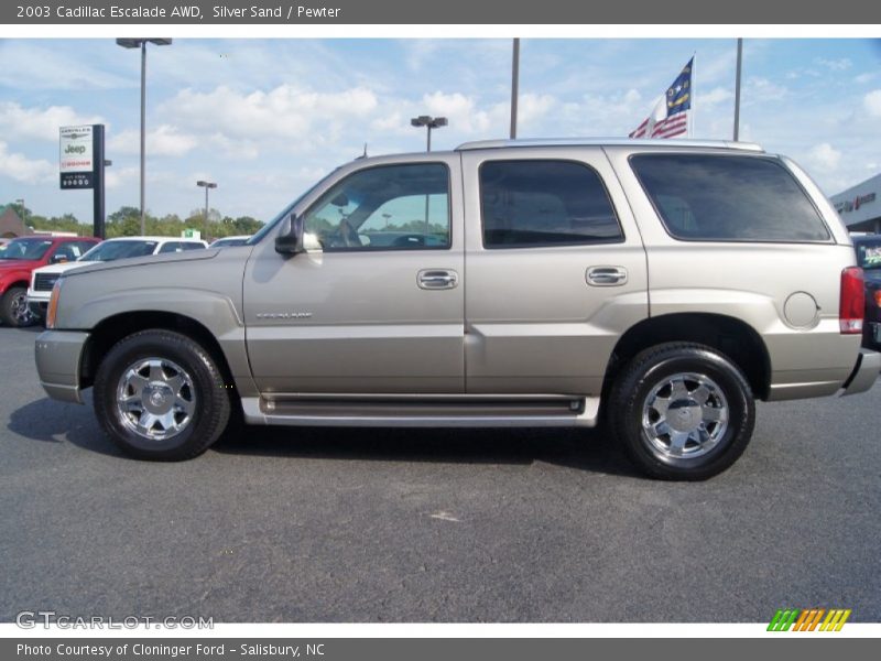 Silver Sand / Pewter 2003 Cadillac Escalade AWD
