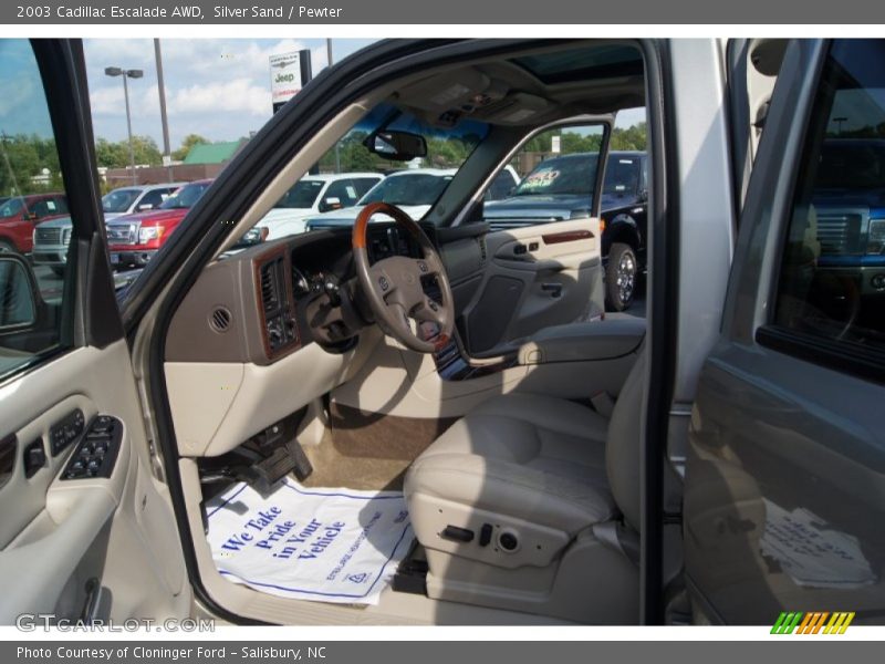 Silver Sand / Pewter 2003 Cadillac Escalade AWD