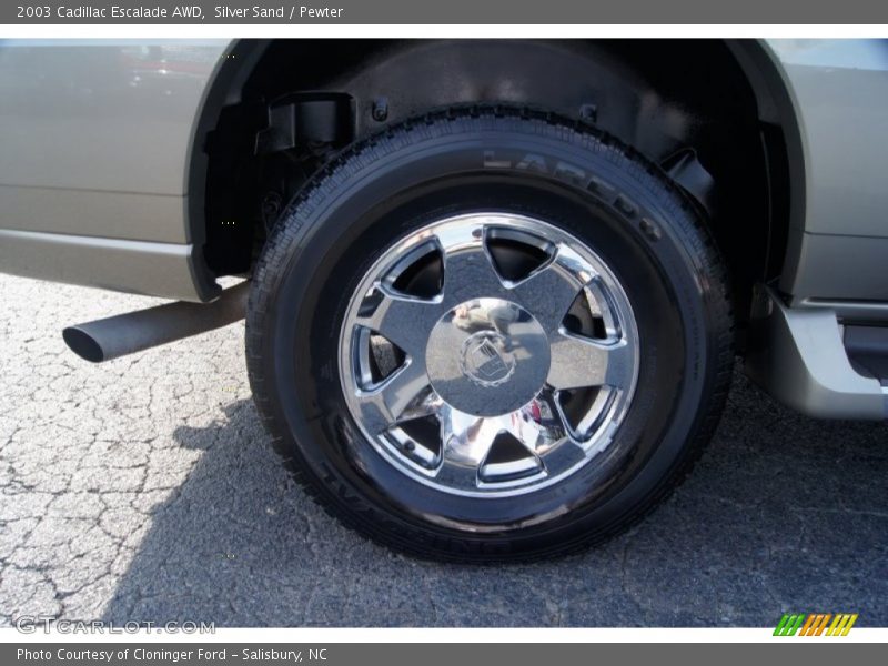 Silver Sand / Pewter 2003 Cadillac Escalade AWD