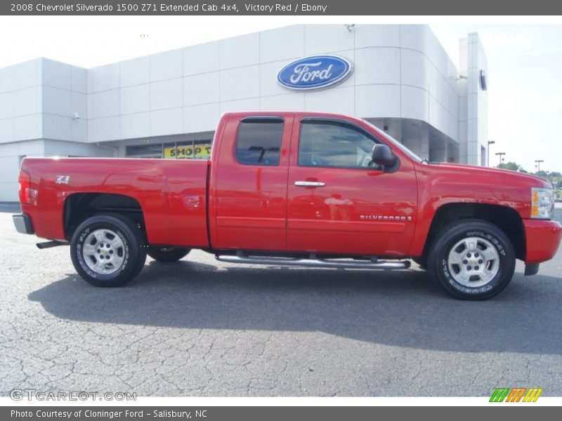 Victory Red / Ebony 2008 Chevrolet Silverado 1500 Z71 Extended Cab 4x4