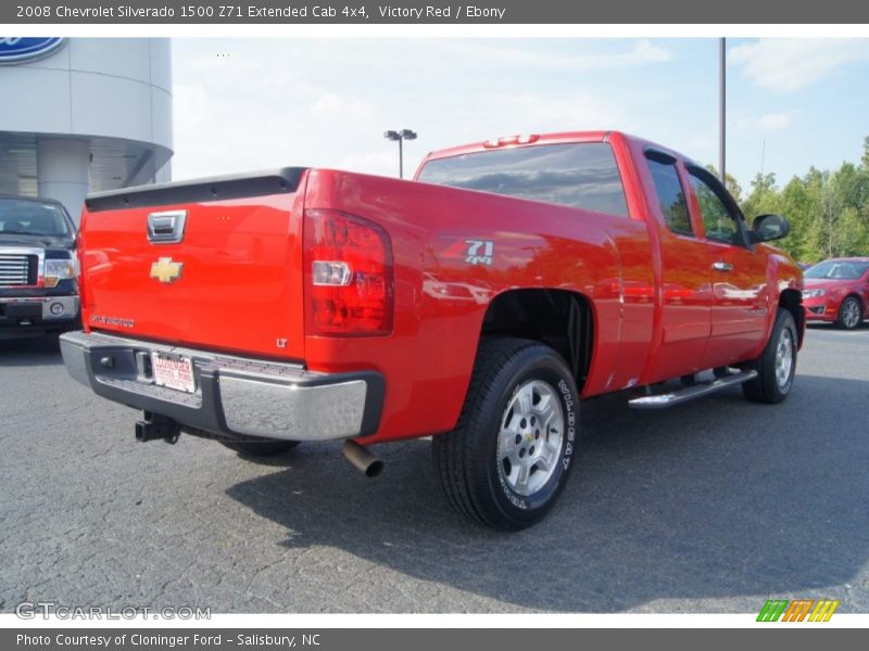 Victory Red / Ebony 2008 Chevrolet Silverado 1500 Z71 Extended Cab 4x4