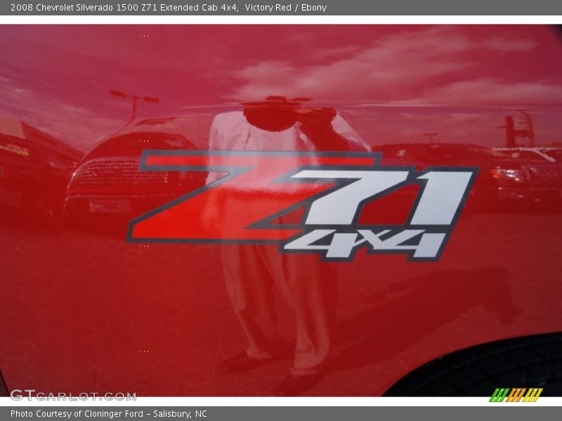 Victory Red / Ebony 2008 Chevrolet Silverado 1500 Z71 Extended Cab 4x4