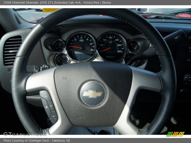 Victory Red / Ebony 2008 Chevrolet Silverado 1500 Z71 Extended Cab 4x4