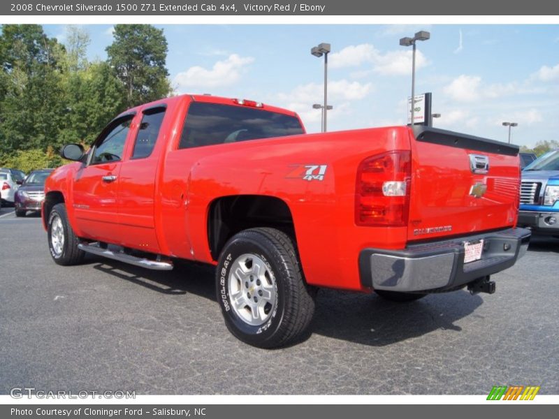 Victory Red / Ebony 2008 Chevrolet Silverado 1500 Z71 Extended Cab 4x4