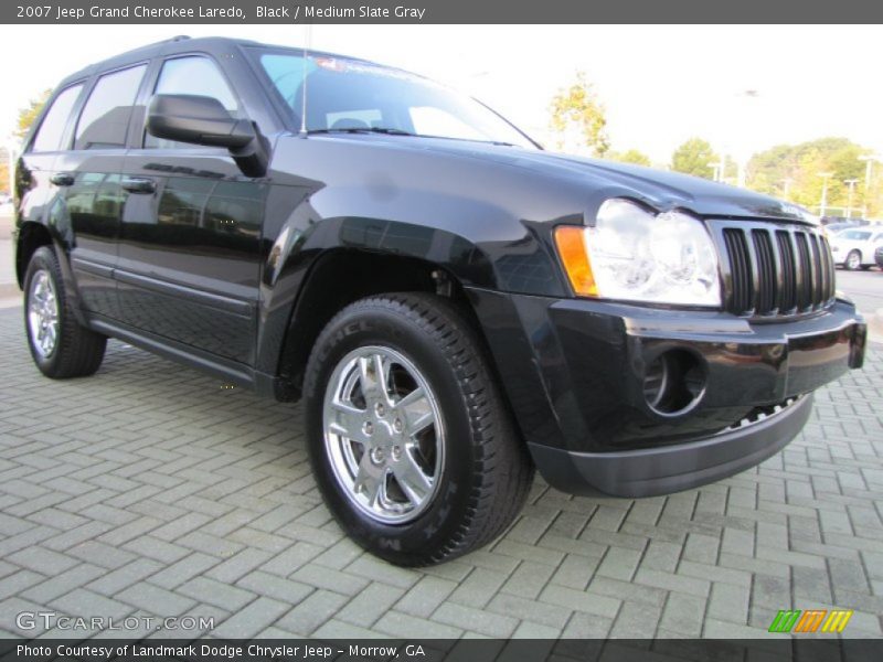 Black / Medium Slate Gray 2007 Jeep Grand Cherokee Laredo