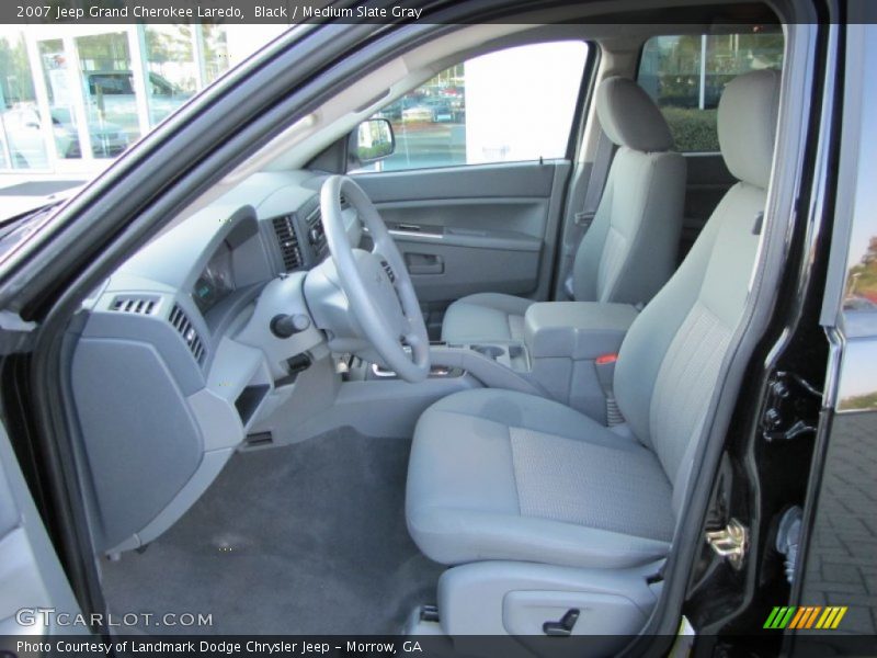 Black / Medium Slate Gray 2007 Jeep Grand Cherokee Laredo