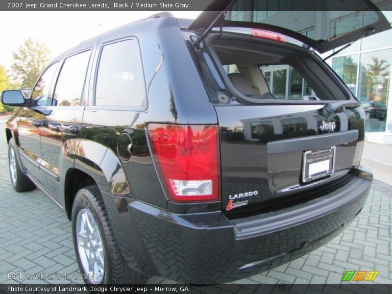 Black / Medium Slate Gray 2007 Jeep Grand Cherokee Laredo