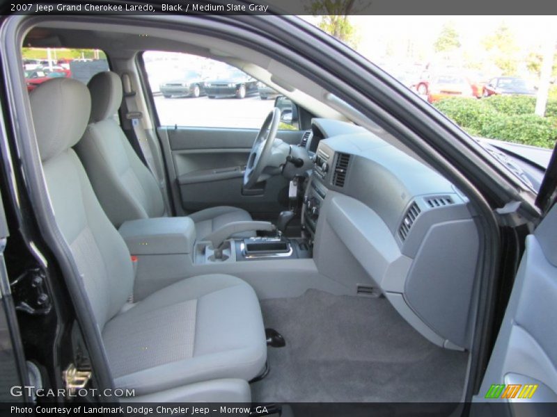 Black / Medium Slate Gray 2007 Jeep Grand Cherokee Laredo