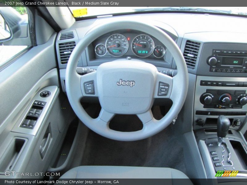 Black / Medium Slate Gray 2007 Jeep Grand Cherokee Laredo