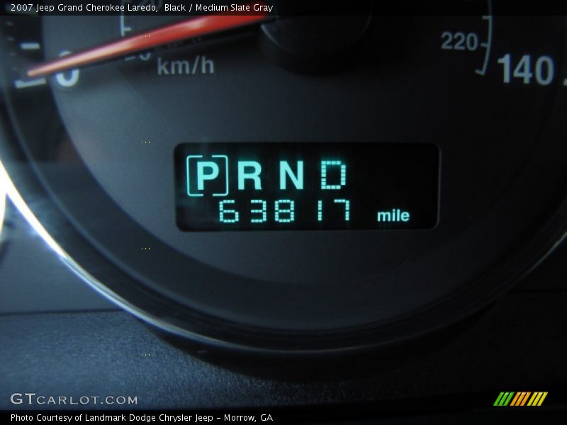 Black / Medium Slate Gray 2007 Jeep Grand Cherokee Laredo