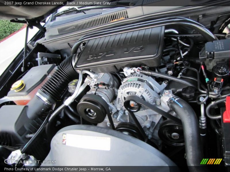Black / Medium Slate Gray 2007 Jeep Grand Cherokee Laredo