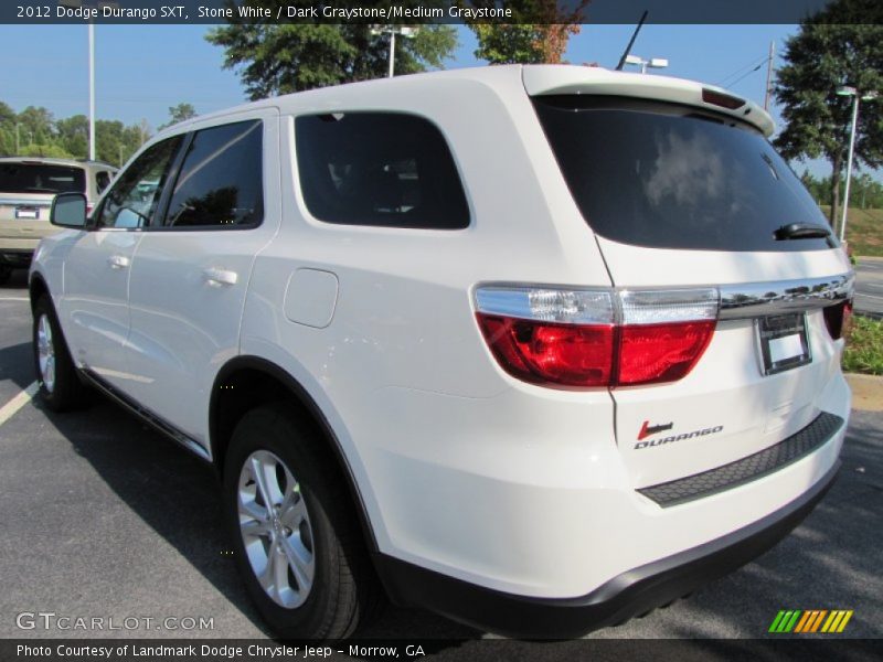 Stone White / Dark Graystone/Medium Graystone 2012 Dodge Durango SXT