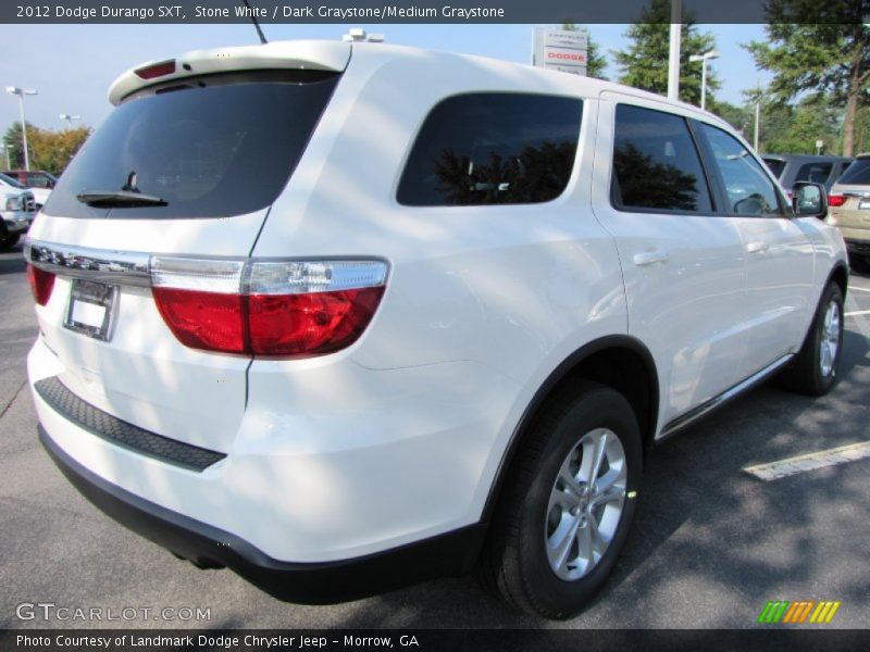 Stone White / Dark Graystone/Medium Graystone 2012 Dodge Durango SXT
