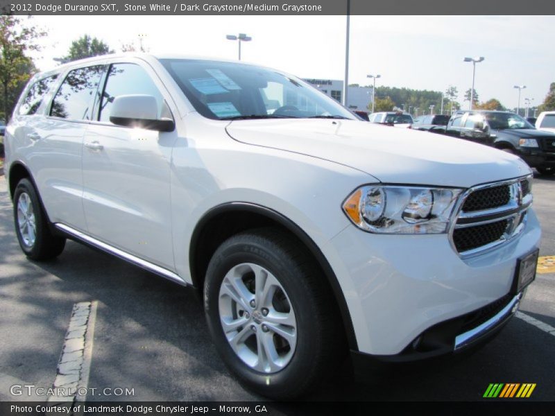 Stone White / Dark Graystone/Medium Graystone 2012 Dodge Durango SXT