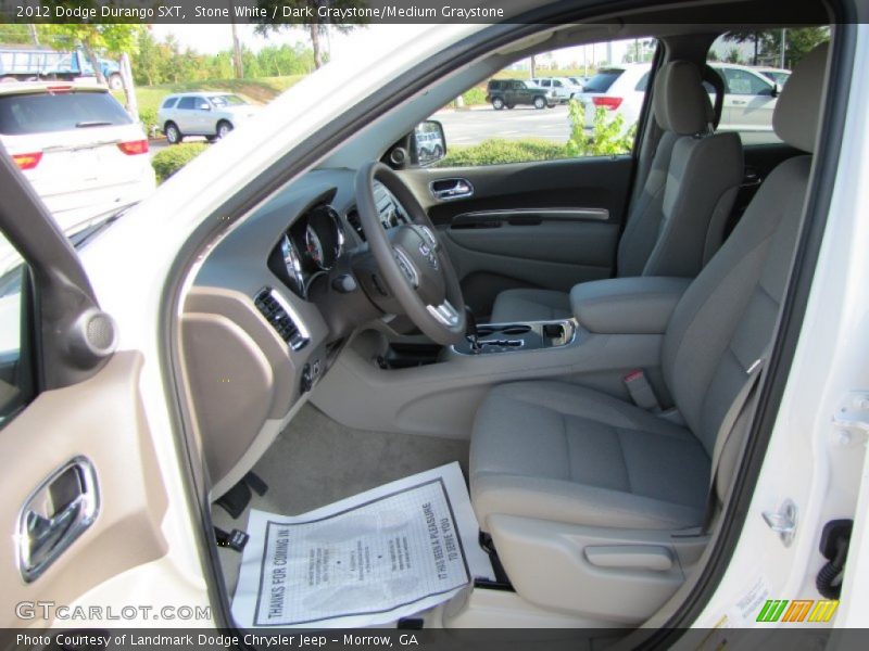 Stone White / Dark Graystone/Medium Graystone 2012 Dodge Durango SXT