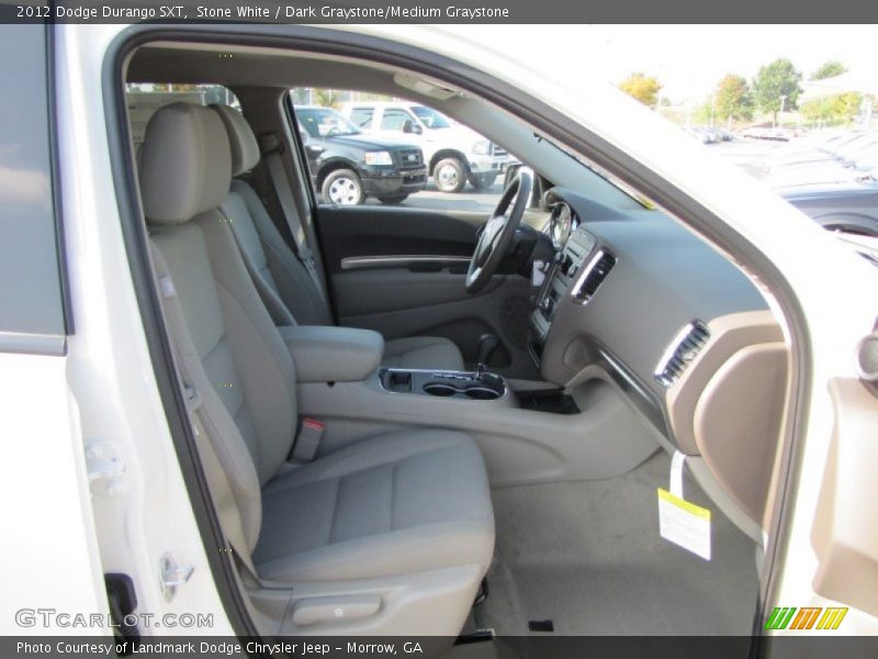 Stone White / Dark Graystone/Medium Graystone 2012 Dodge Durango SXT