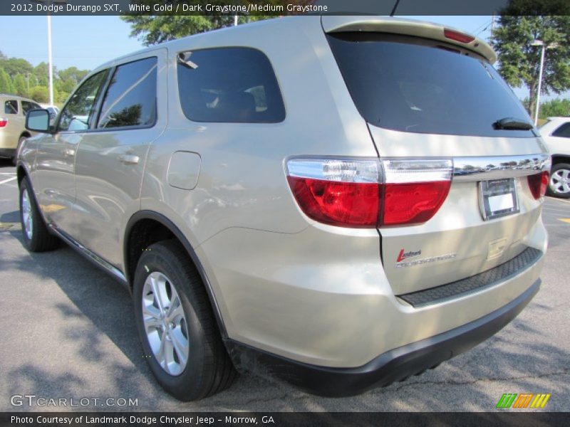 White Gold / Dark Graystone/Medium Graystone 2012 Dodge Durango SXT