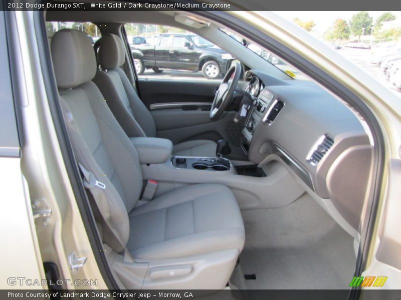 White Gold / Dark Graystone/Medium Graystone 2012 Dodge Durango SXT