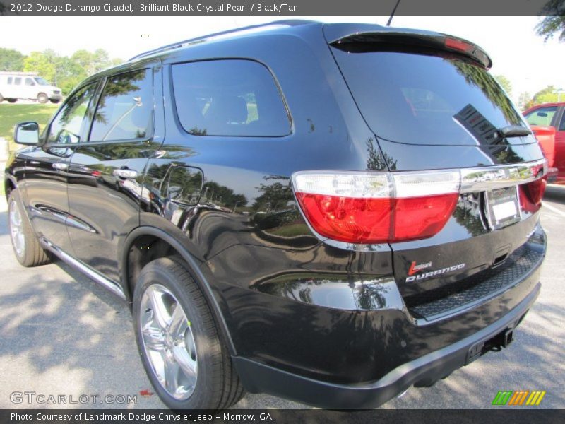 Brilliant Black Crystal Pearl / Black/Tan 2012 Dodge Durango Citadel