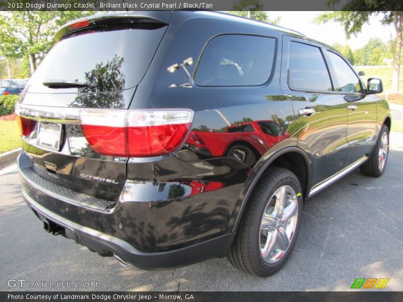 Brilliant Black Crystal Pearl / Black/Tan 2012 Dodge Durango Citadel