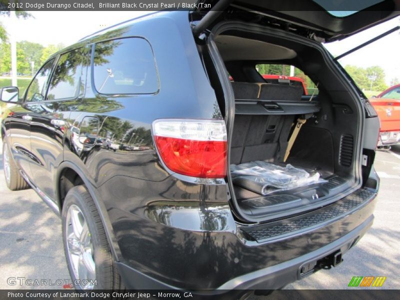 Brilliant Black Crystal Pearl / Black/Tan 2012 Dodge Durango Citadel