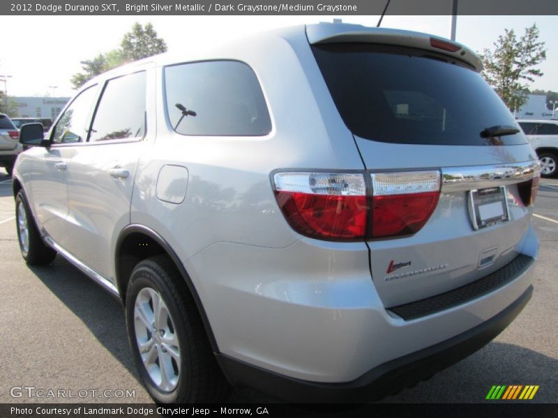 Bright Silver Metallic / Dark Graystone/Medium Graystone 2012 Dodge Durango SXT