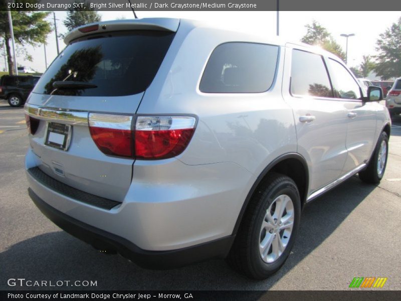 Bright Silver Metallic / Dark Graystone/Medium Graystone 2012 Dodge Durango SXT