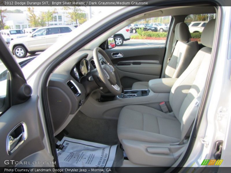 Bright Silver Metallic / Dark Graystone/Medium Graystone 2012 Dodge Durango SXT