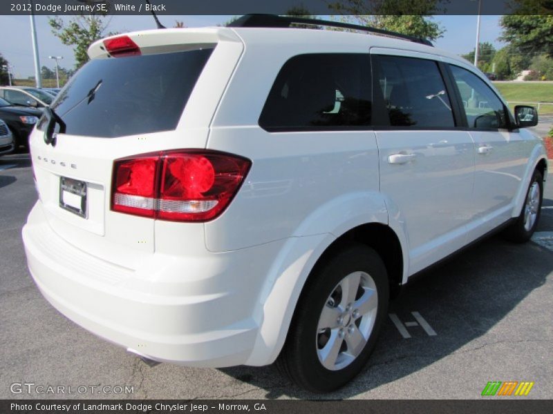 White / Black 2012 Dodge Journey SE