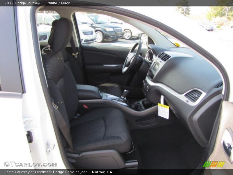 White / Black 2012 Dodge Journey SE