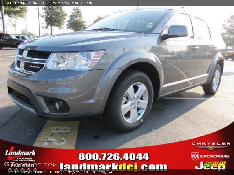 Storm Grey Pearl / Black 2012 Dodge Journey SXT