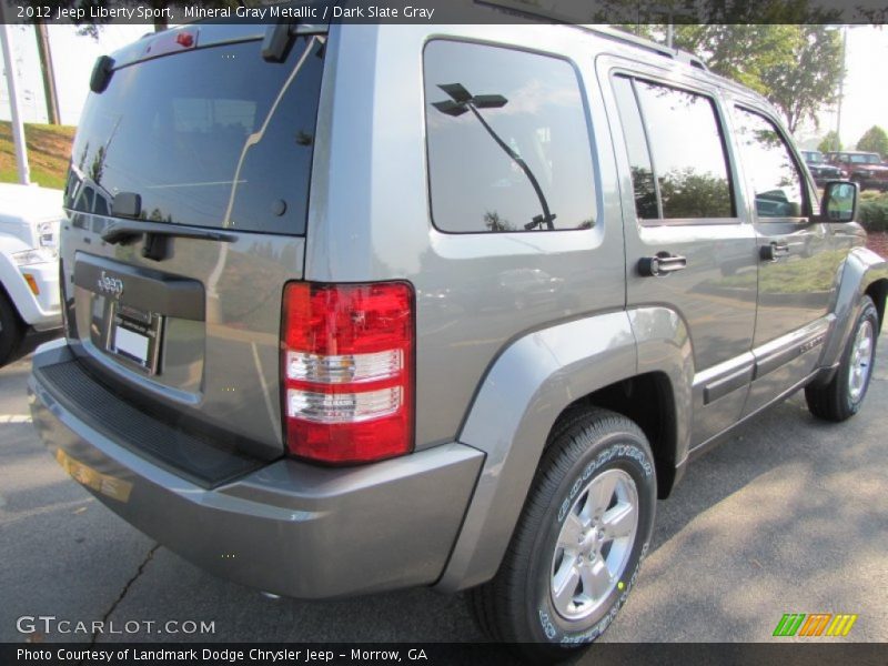 Mineral Gray Metallic / Dark Slate Gray 2012 Jeep Liberty Sport