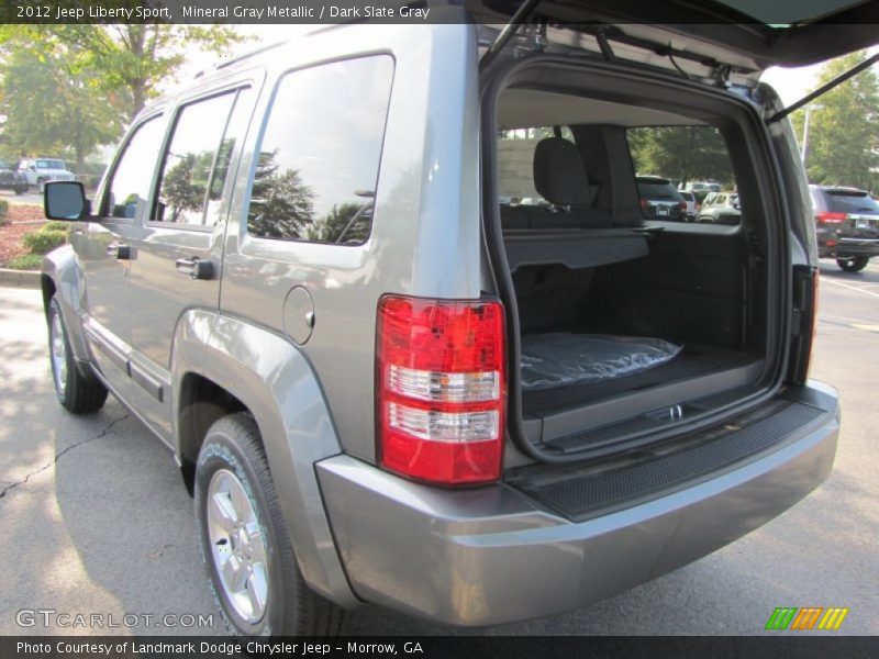 Mineral Gray Metallic / Dark Slate Gray 2012 Jeep Liberty Sport