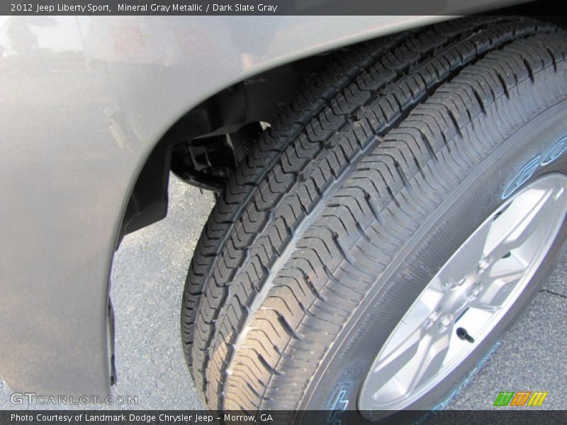 Mineral Gray Metallic / Dark Slate Gray 2012 Jeep Liberty Sport